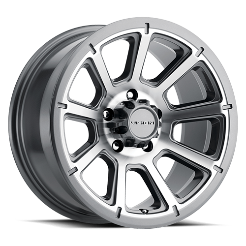 353-2983GMMF18 - Vision 353 Turbine 20X9 6X139.7 18mm Gunmetal Machined Face - Vision Wheels Canada