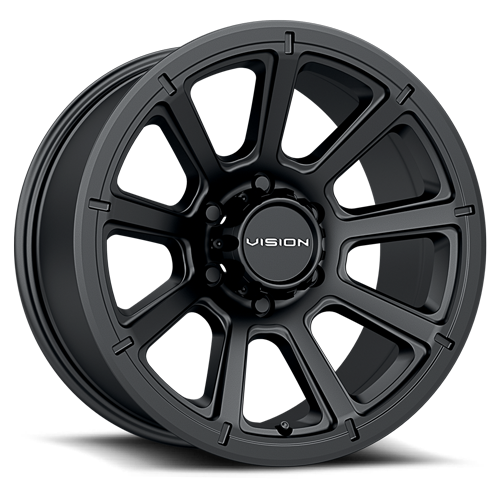 353-6865MB0 - Vision 353 Turbine 16X8 5X114.3 0mm Matte Black - Vision Wheels Canada