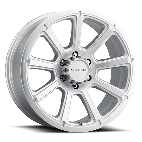 353-2950WPS12 - Vision 353 Turbine 20X9 5X150 12mm Winter Paint-Silver(Salt Resistant) - Vision Wheels Canada