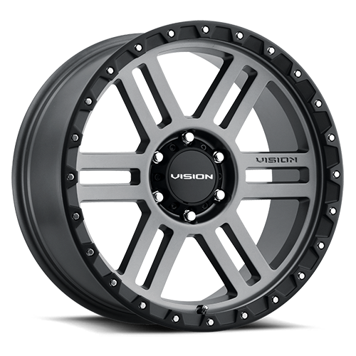 354-2985SGBL12 - Vision 354 MANX 2 20X9 5X139.7 12mm Satin Grey - Vision Wheels Canada