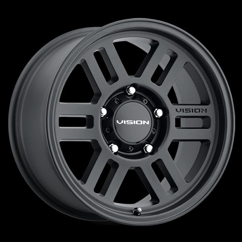 355-7763SB45 - Vision 355 M2 Overland 17X7.5 6X130 45mm Satin Black - Vision Wheels Canada