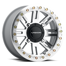 Load image into Gallery viewer, 356BL157110ACMFMR44 - Vision 356 MANX Bl2 15X7 4X110 13mm Machined - Vision Wheels Canada