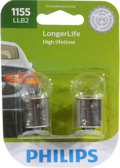 1155LLB2 Philips LongerLife Miniature 1155LL - LongerLife - Twin Blister Pack Philips Bulbs