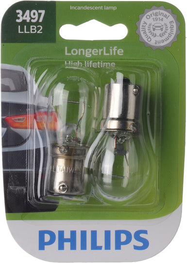 3497LLB2 Philips LongerLife Miniature 3497LL - LongerLife - Twin Blister Pack Philips Bulbs