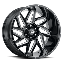 Load image into Gallery viewer, 361-22083GBMS-19 - Vision 361 Spyder 22X10 6X139.7 -19mm Gloss Black Milled Spoke - Vision Wheels Canada