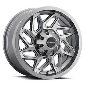 361-147136GM5.5 - Vision 361 Spyder 14X7 4X136 38.1mm Gunmetal - Vision Wheels Canada