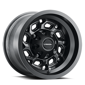 361-147110MB5.5 - Vision 361 Spyder 14X7 4X110 38.1mm Matte Black - Vision Wheels Canada
