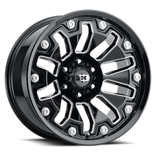 Load image into Gallery viewer, 362-8987GBMS12 - Vision 362 Armor 18X9 8X180 12mm Gloss Black Milled Spoke - Vision Wheels Canada