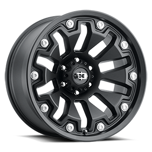 362-8983SB-12 - Vision 362 Armor 18X9 6X139.7 -12mm Satin Black - Vision Wheels Canada
