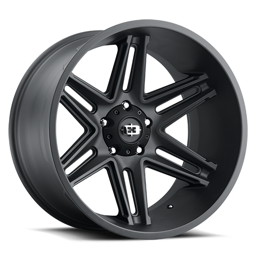 363-20273SB-51 - Vision 363 Razor 20X12 5X127 -51mm Satin Black - Vision Wheels Canada