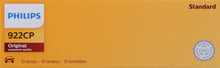 Load image into Gallery viewer, 922CP Philips Standard Miniature 922 - Standard - Multiple Commercial 10-Pack Philips Bulbs