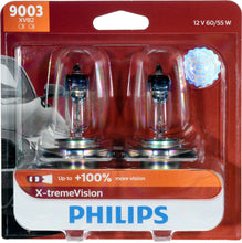 Load image into Gallery viewer, 9003XVB2 Philips X-tremeVision Headlight 9003 - X-tremeVision - Twin Blister Pack Philips Bulbs