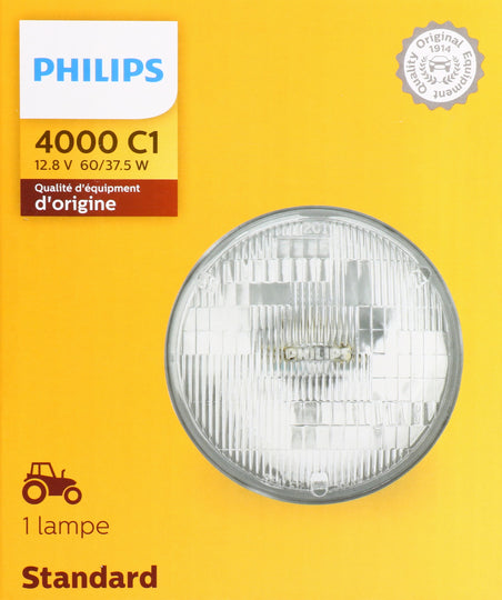 4000C1 Philips Standard Sealed Beam 4000 - Incandescent Sealed Beam - Single Commercial Pack Philips Bulbs