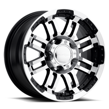 Load image into Gallery viewer, 375-6881GBMF-6 - Vision 375 Warrior 16X8 8X165.1 -6mm Gloss Black Machined Face - Vision Wheels Canada