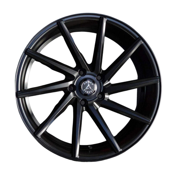 337-1880-36FSB3 - Armed Wheels 38 CAL 18X8 5X112 ET 35mm Satin Black - Armed Wheels Wheels Canada