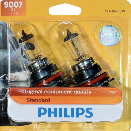 9007B2 Philips Standard Headlight 9007 - Standard - Twin Blister Pack Philips Bulbs