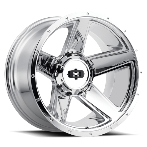 390VTA5607C0 - Vision 390 Empire 15X6 5X114.3 / 5X127 0mm Chrome - Vision Wheels Canada