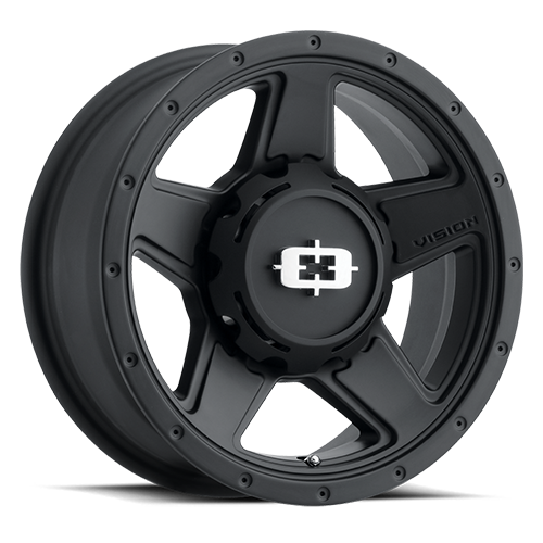 390-20187SB-44 - Vision 390 Empire 20X11.5 8X180 -44mm Satin Black - Vision Wheels Canada