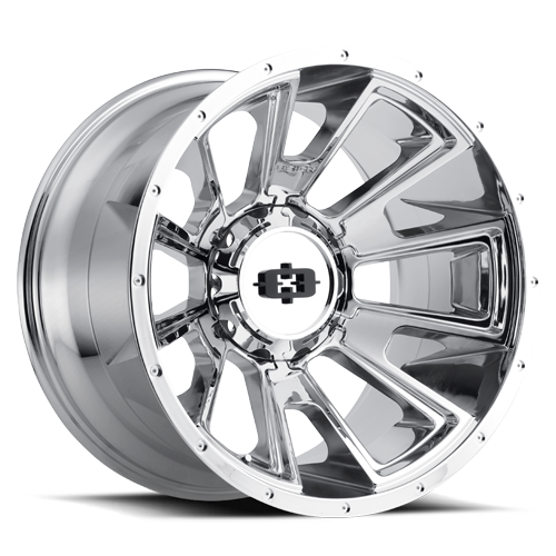 391A2907C10 - Vision 391 Rebel 20X9 5X127 / 5X114.3 10mm Chrome - Vision Wheels Canada