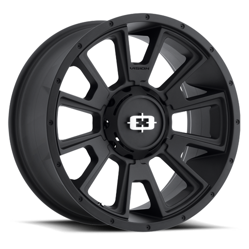 391A2907SB10 - Vision 391 Rebel 20X9 5X114.3 / 5X127 10mm Satin Black - Vision Wheels Canada