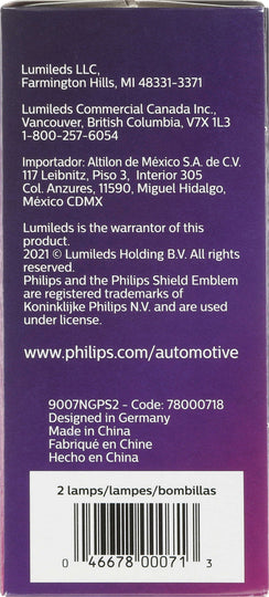 9007NGPS2 Philips NightGuide platinum Headlight 9007 - NightGuide Platinum - Twin Special Pack Philips Bulbs
