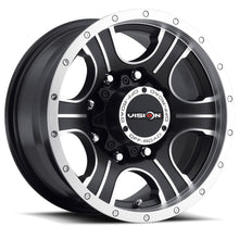 Charger l'image dans la galerie, 396-7870MBMF18 - Vision 396 Assasin 17X8.5 8X170 18mm Matte Black Machined Face - Vision Wheels Canada