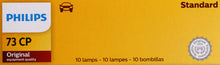 Load image into Gallery viewer, 73CP Philips Standard Miniature 73 - Standard - Multiple Commercial 10-Pack Philips Bulbs