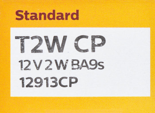 T2WCP Philips Standard Minature T2W - Standard - Multiple Commercial 10-Pack Philips Bulbs