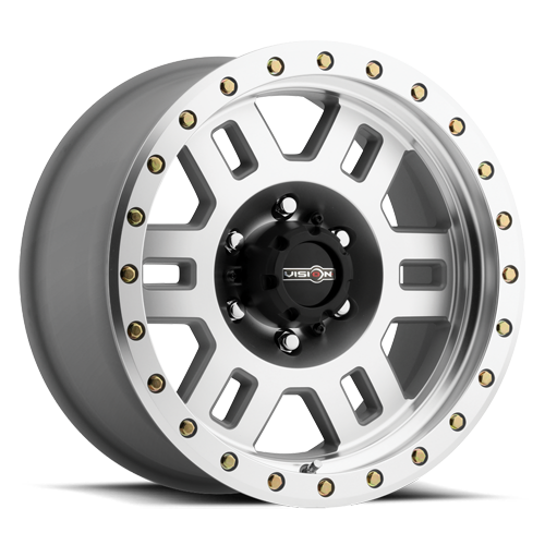 398-8983ACMF0 - Vision 398 MANX 18X9 6X139.7 0mm Machined - Vision Wheels Canada