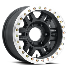Load image into Gallery viewer, 398BLZ7870BMR-15 - Vision 398 MANX Beadlock 17X8.5 8x170 -15mm Gloss Black - Vision Wheels Canada