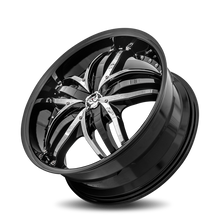 Charger l'image dans la galerie, ANG-208BLNK3573B - Diablo Angel 20X8.5 Blank 35mm Gloss Black - Diablo Wheels Canada