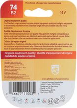 Load image into Gallery viewer, 74B2 Philips Standard Miniature 74 - Standard - Twin Blister Pack Philips Bulbs