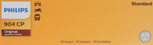 Load image into Gallery viewer, 904CP Philips Standard Miniature 904 - Standard - Multiple Commercial 10-Pack Philips Bulbs