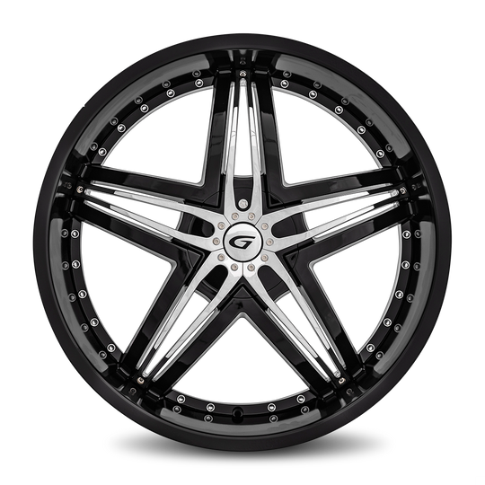 G1-24161391278B - Diablo Blitz 24X10 6X139.7 12mm Gloss Black - Diablo Wheels Canada