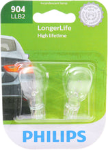 Load image into Gallery viewer, 904LLB2 Philips LongerLife Miniature 904LL - LongerLife - Twin Blister Pack Philips Bulbs