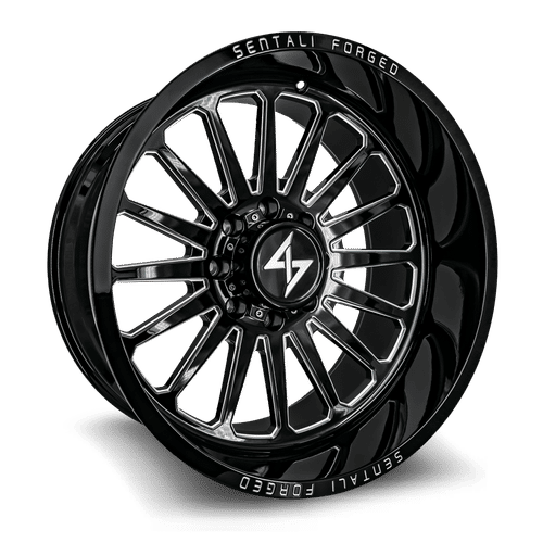 SF230166199BM - Sentali Forged SF2BM 30X16 6X135 ET -99MM Gloss Black Milled - Sentali Forged Wheels Canada