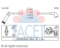 4.7119 Spark Plug Wire Set Facet Canada