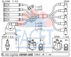 4.8572 Spark Plug Wire Set Facet Canada