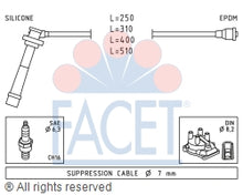 Load image into Gallery viewer, 4.9434 Spark Plug Wire Set Facet Canada