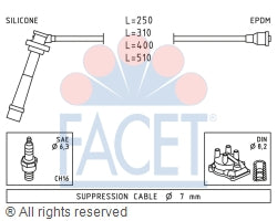 4.9434 Spark Plug Wire Set Facet Canada