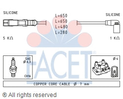 4.9585 Spark Plug Wire Set Facet Canada