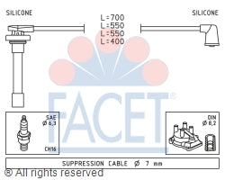 4.9711 Spark Plug Wire Set Facet Canada
