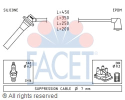 4.9740 Spark Plug Wire Set Facet Canada
