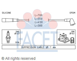 4.9789 Spark Plug Wire Set Facet Canada