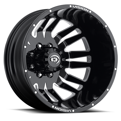 401H2870BMFRL-211 - Vision 401 Rival 20X8.25 8X170 -211.3mm Gloss Black Machined Face - Vision Wheels Canada