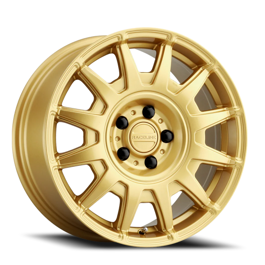 401GD-57012+15 - Raceline Aero 401GD 15X7 5X114.3 15mm Gold - Raceline Wheels Canada