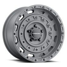 Load image into Gallery viewer, 403-7173TG-25 - Vision 403 Tactical 17X10 5X127 -25mm Thrashed Gun Metal - Vision Wheels Canada