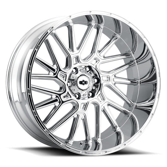404-22879CF - Vision 404 Brawl 22X8.25 8X210 115mm Chrome - Vision Wheels Canada