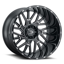 Load image into Gallery viewer, 404-20880BMSRL - Vision 404 Brawl 20X8.25 8X200 -232mm Gloss Black Milled Spoke - Vision Wheels Canada