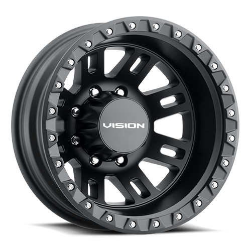 408A7679SBF - Vision 408 MANX 2 17X6.5 8X210 121.35mm Satin Black - Vision Wheels Canada